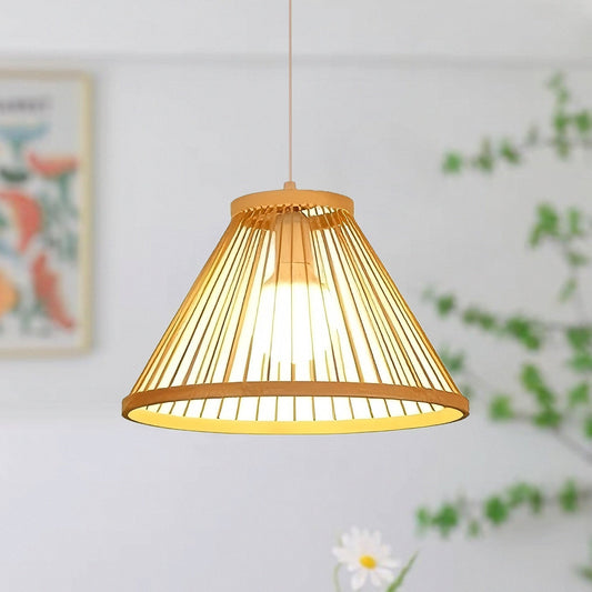 Bamboo Pendant Lights – Handwoven Design