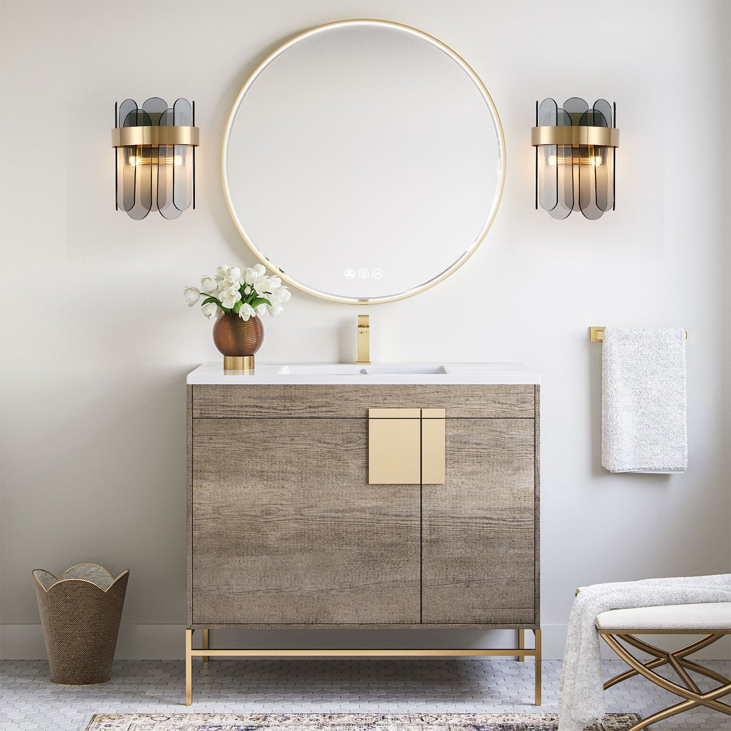 Aashvi Glass Sconce