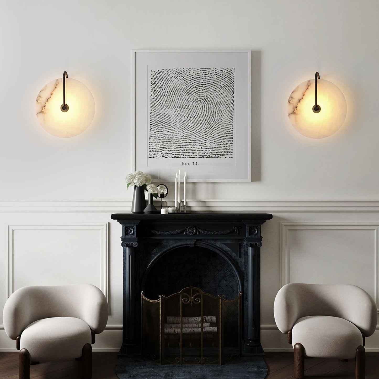 Alabaster Sconce