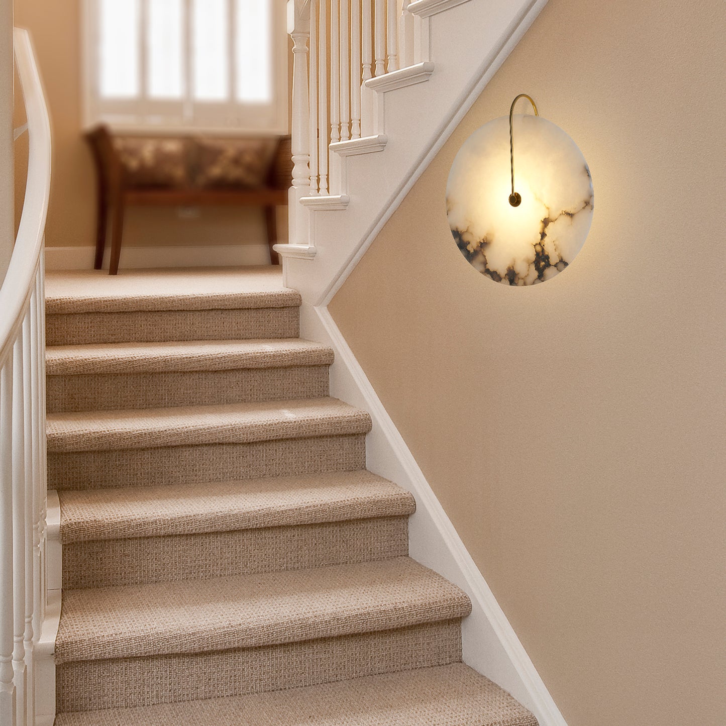 Alabaster Sconce