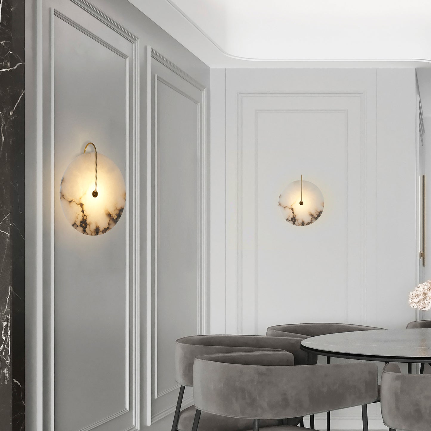 Alabaster Sconce