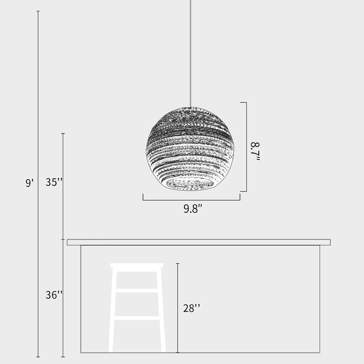 Cocoon Pendant Light
