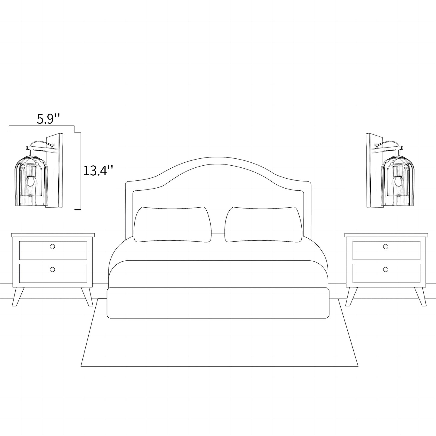 Double Glass Sconce