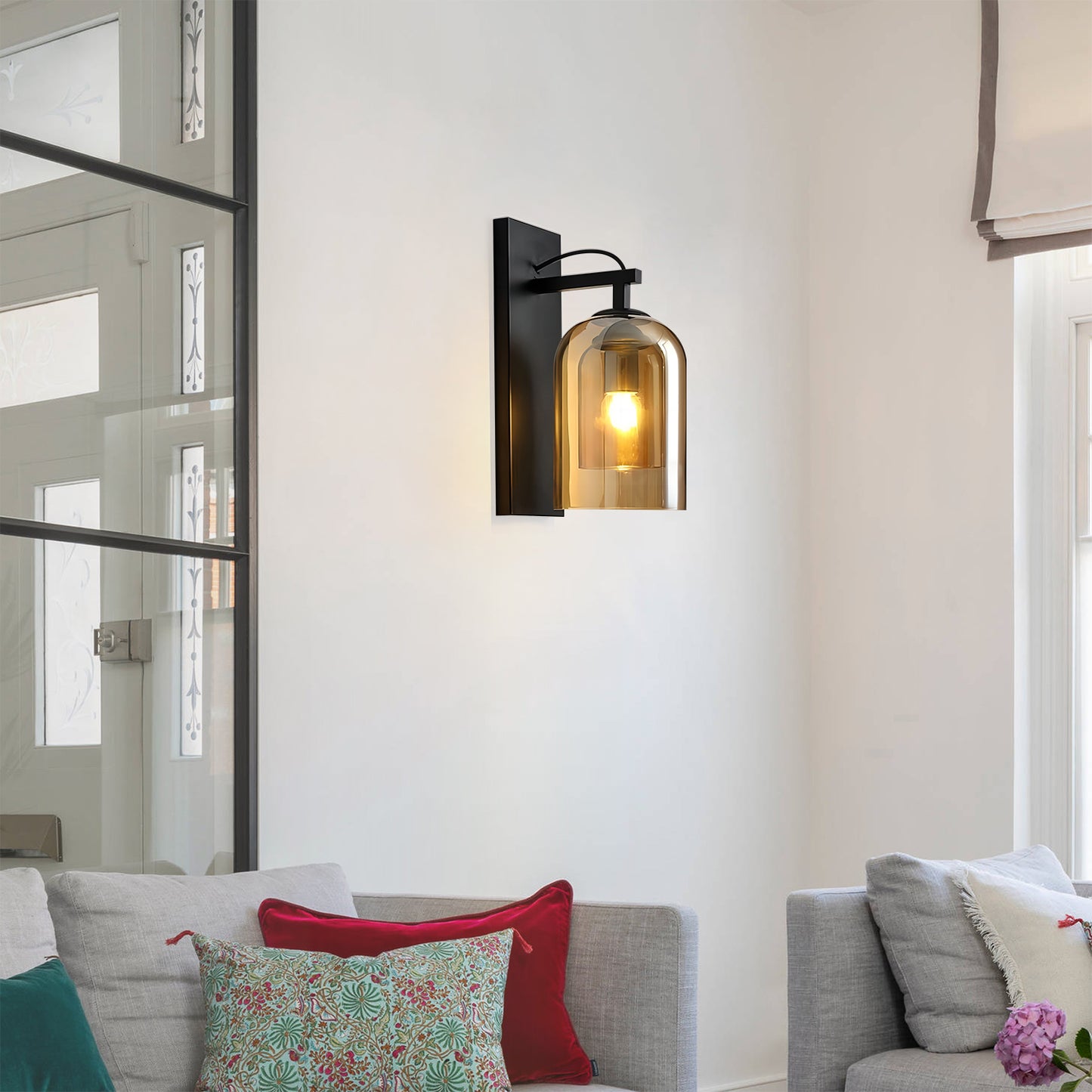Double Glass Sconce