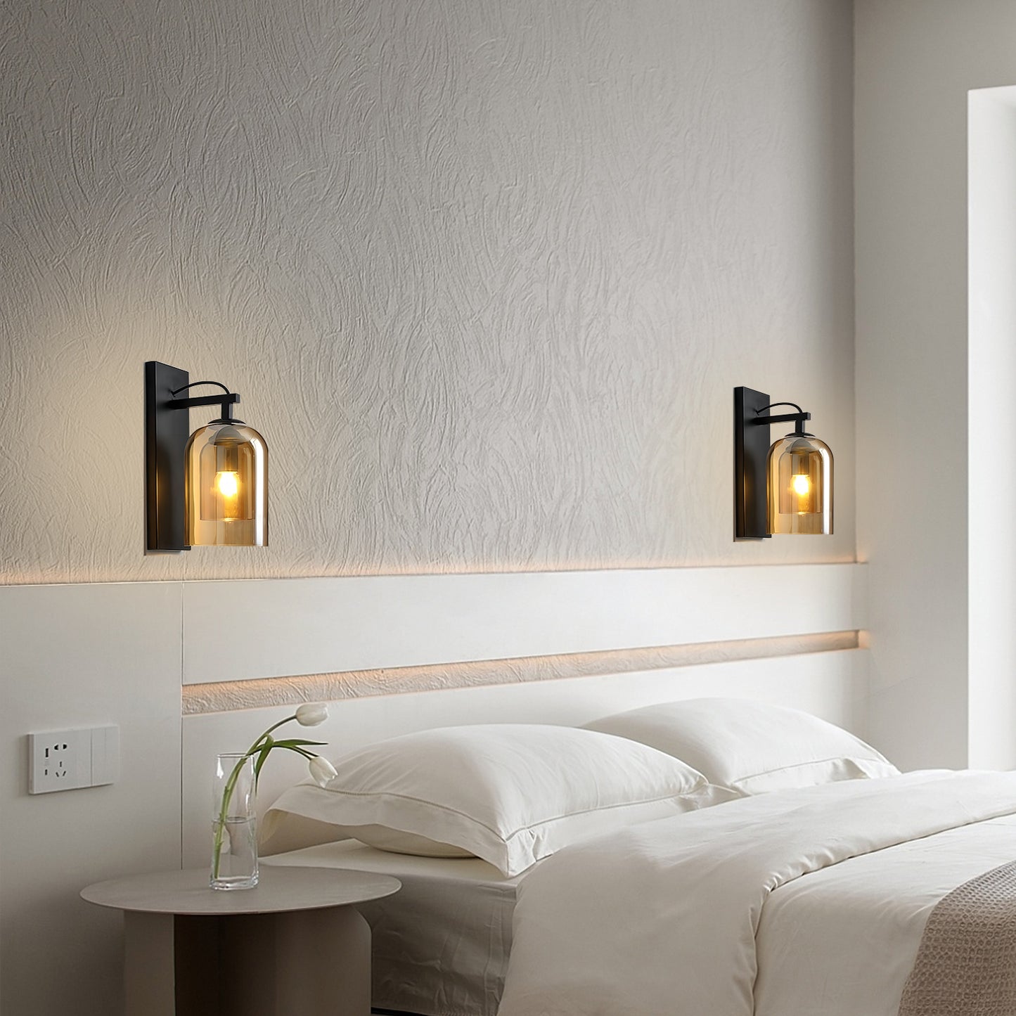 Double Glass Sconce