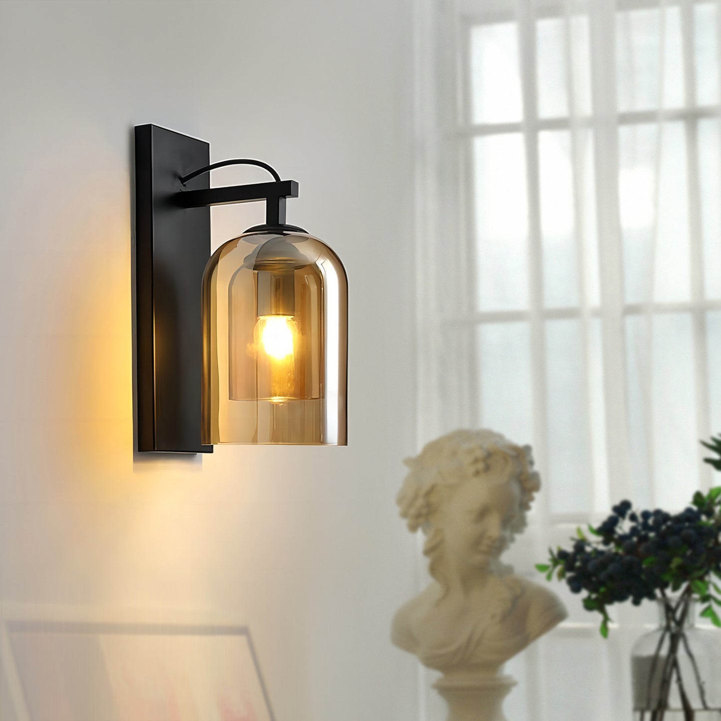 Double Glass Sconce