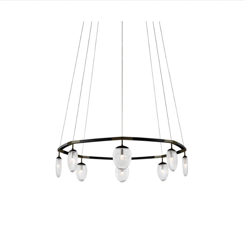 Leaf Oval Ring Chandelier
