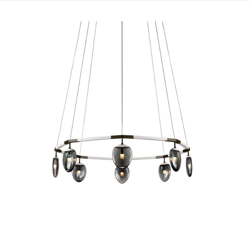 Leaf Oval Ring Chandelier