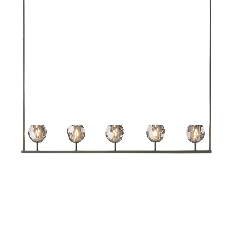 Crystal Ball Linear Chandelier