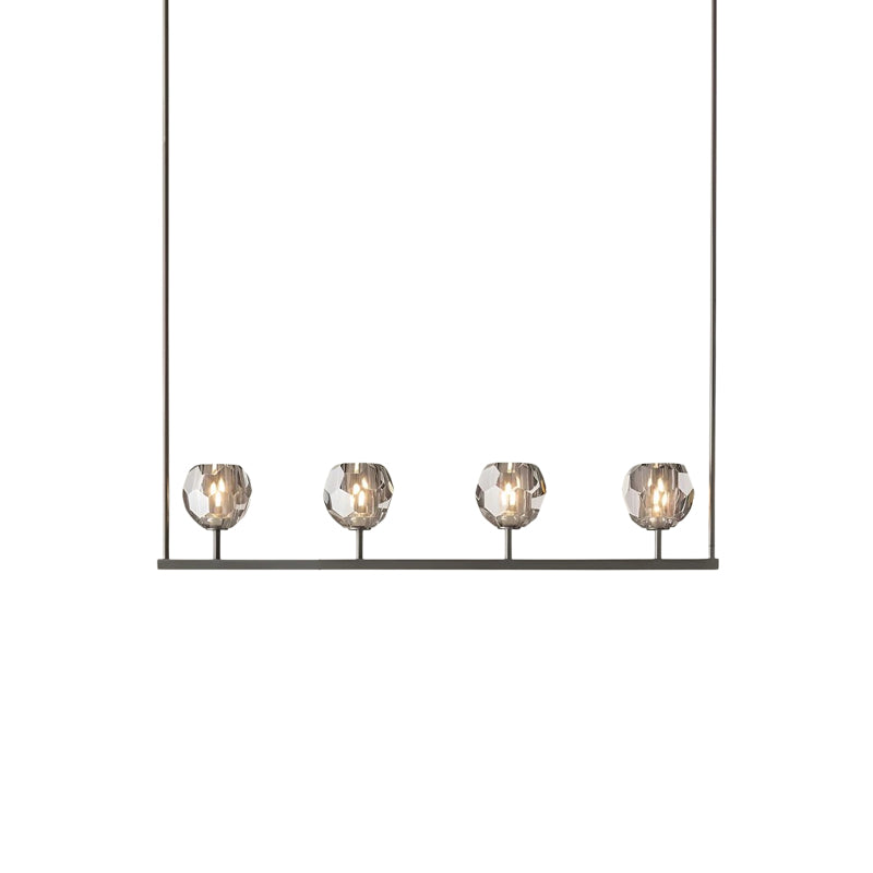 Crystal Glass Linear Chandelier