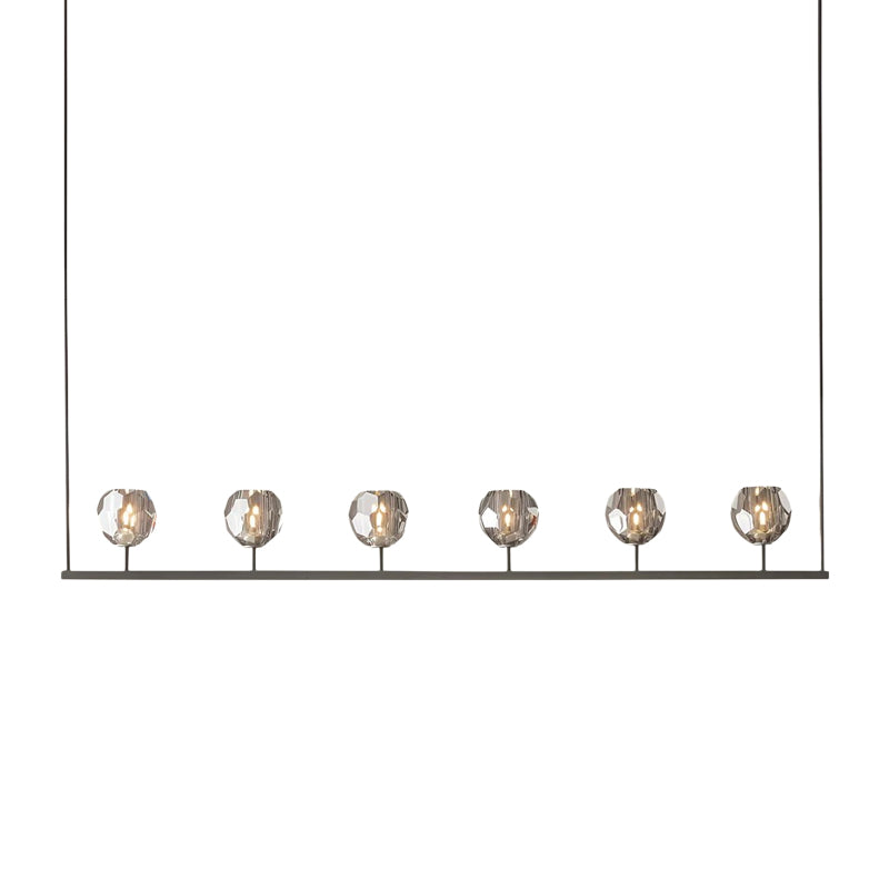 Crystal Glass Linear Chandelier