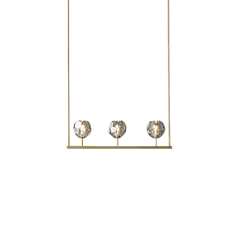 Crystal Glass Linear Chandelier