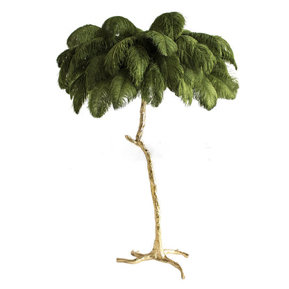 Ostrich Feather Floor Lamp