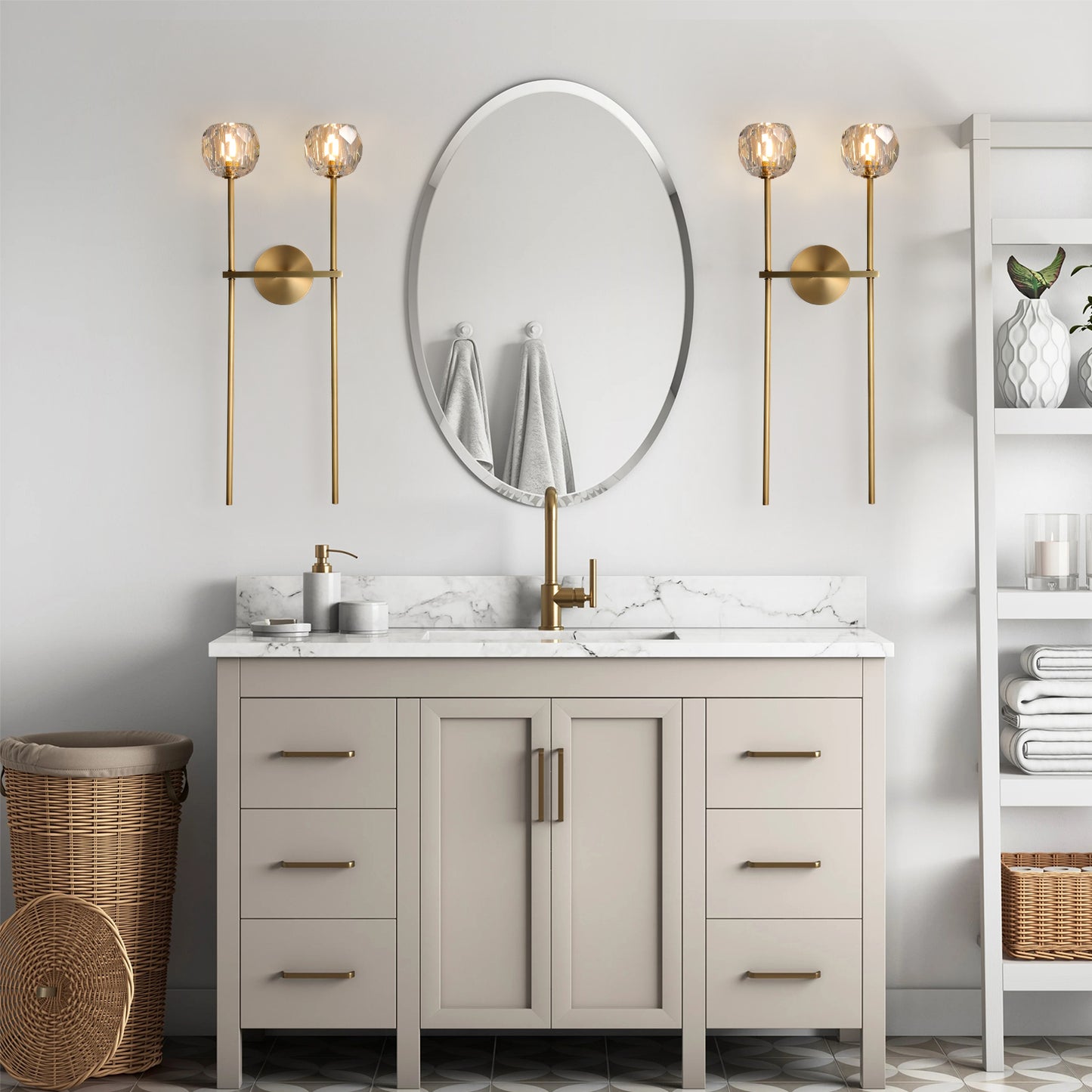 Crystal Ball Sconce