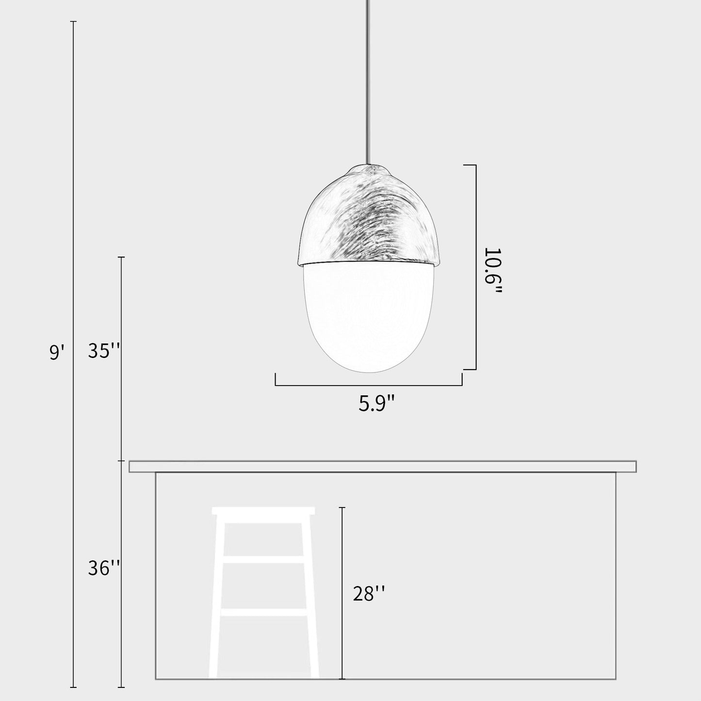 Acorn Pendant Light