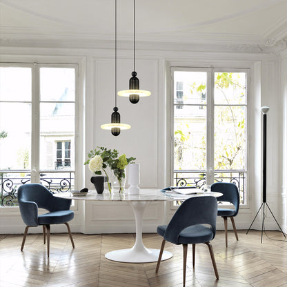 Alabaster Disc Pendant Lamp