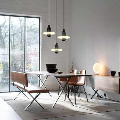 Alabaster Disc Pendant Lamp