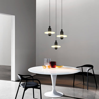 Alabaster Disc Pendant Lamp