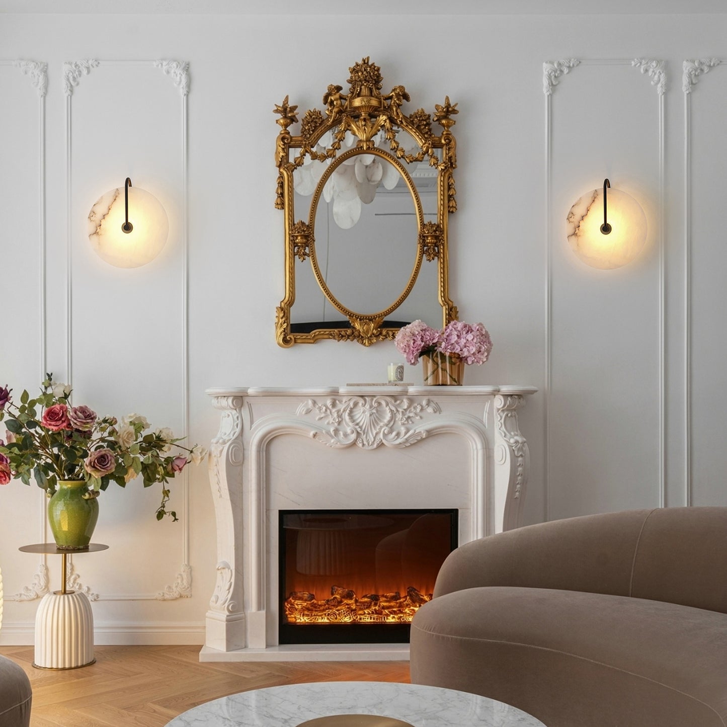Alabaster Sconce