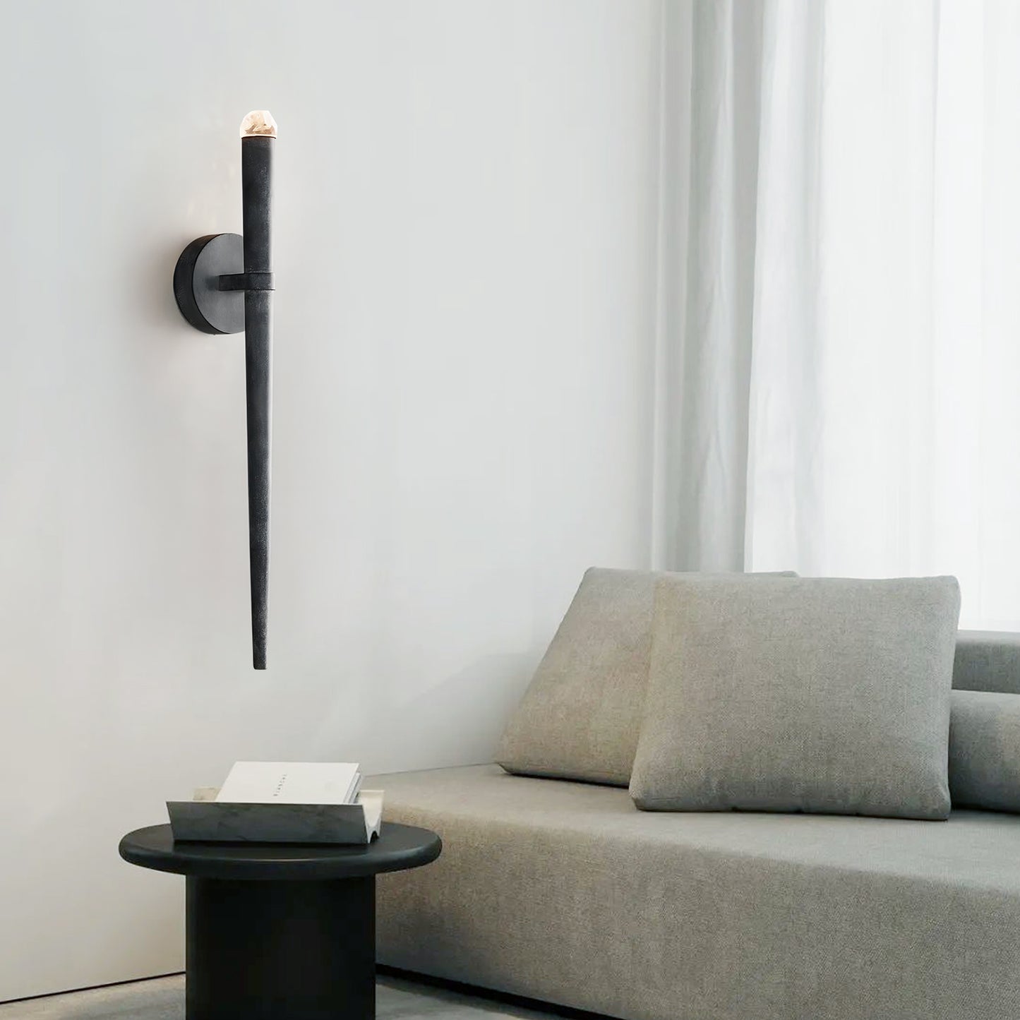 Brass Torch Sconce