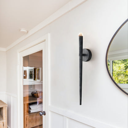 Brass Torch Sconce