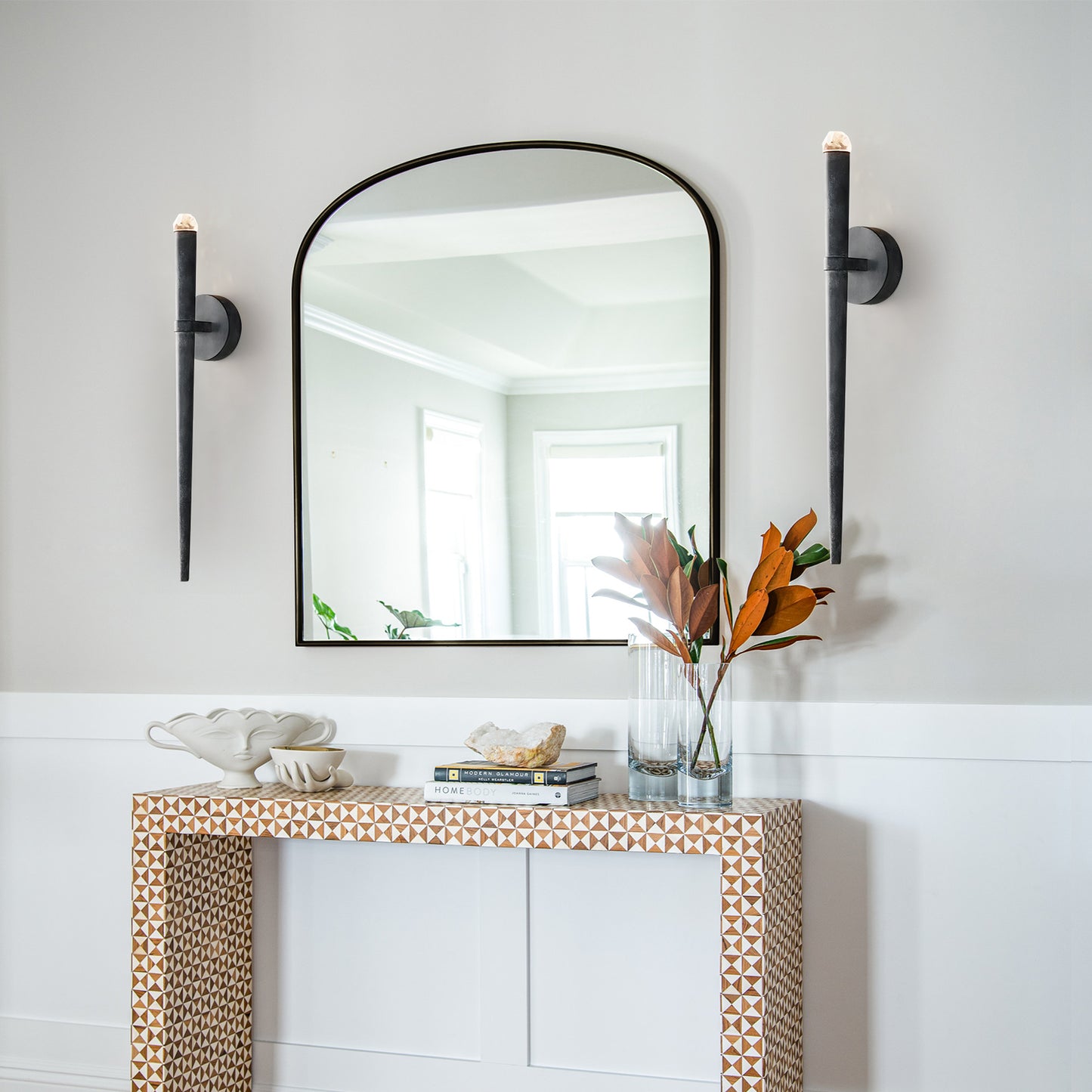 Brass Torch Sconce