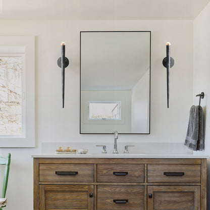 Brass Torch Sconce