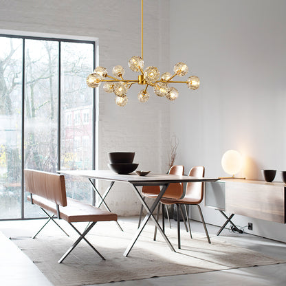Crystal Ball Cluster Chandelier