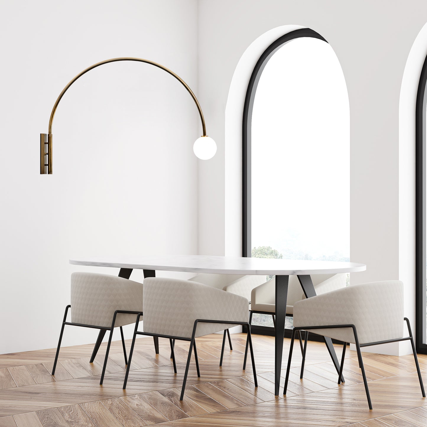 Curved Wall Light