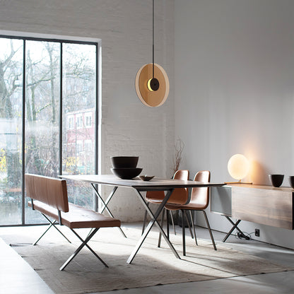 Glass Disc Pendant Light