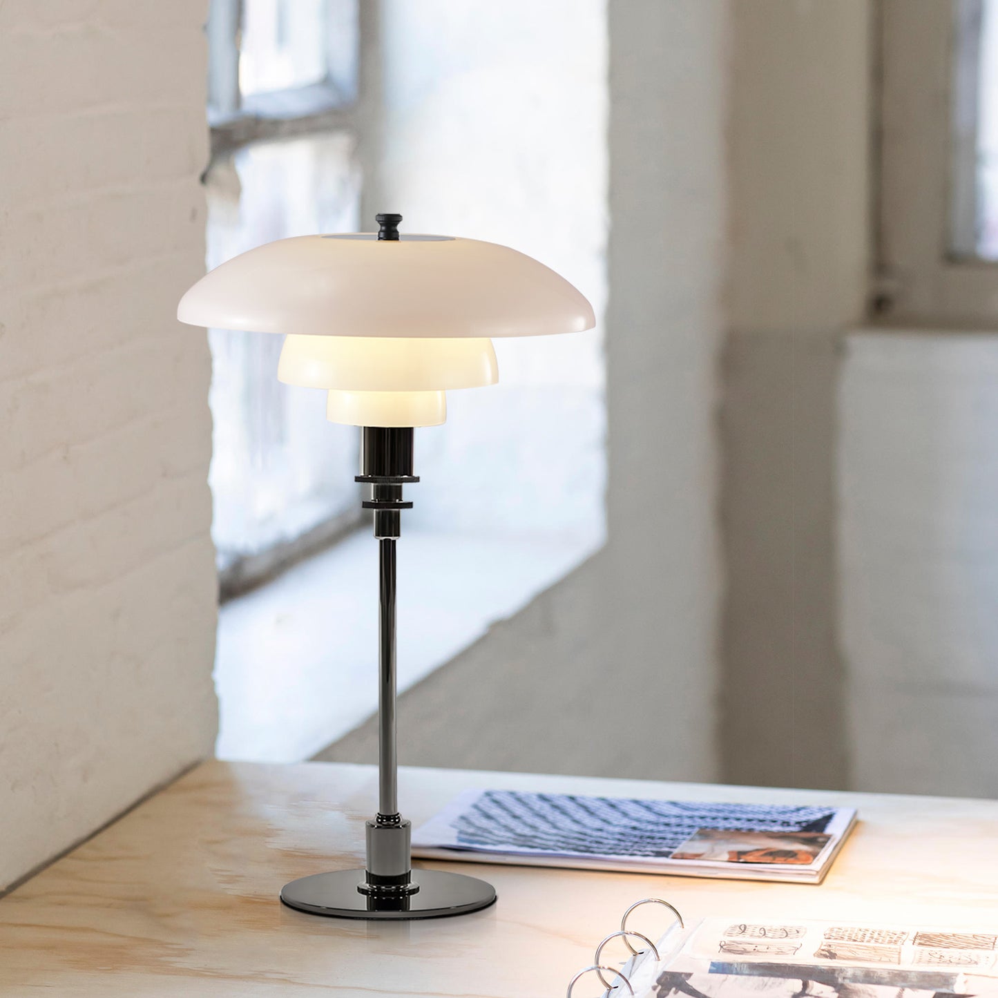 Layered Glass Table Lamp