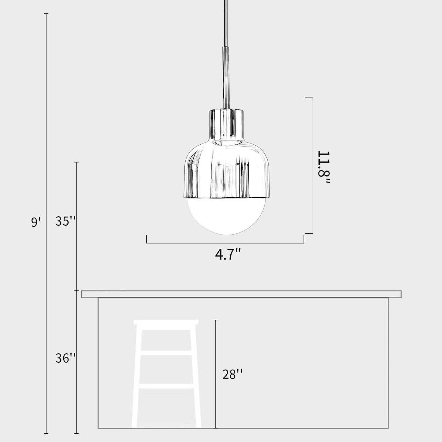 Niku Copper Pendant Lamp