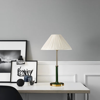 Pleated Shade Table Lamp