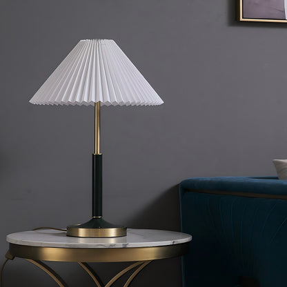 Pleated Shade Table Lamp