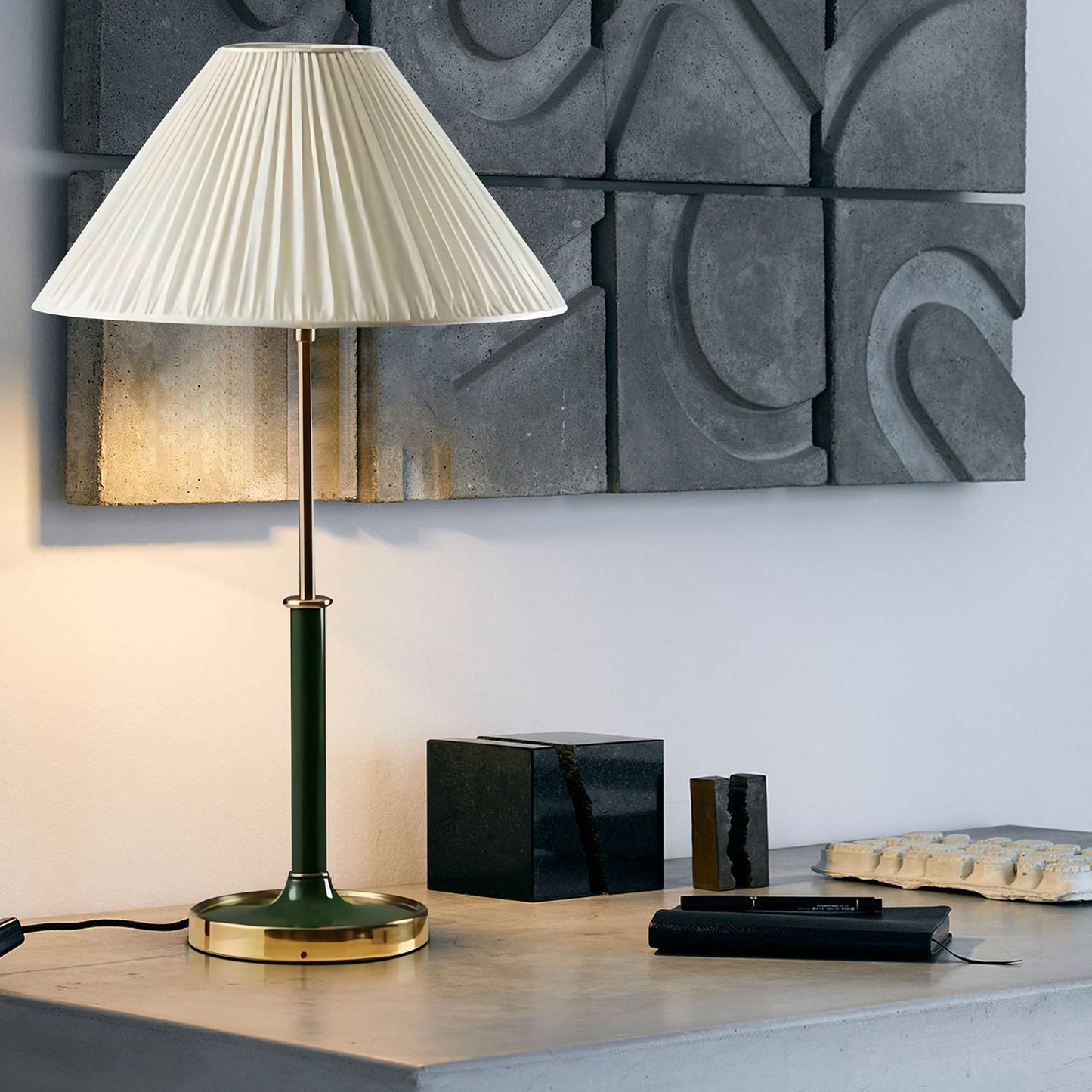 Pleated Shade Table Lamp