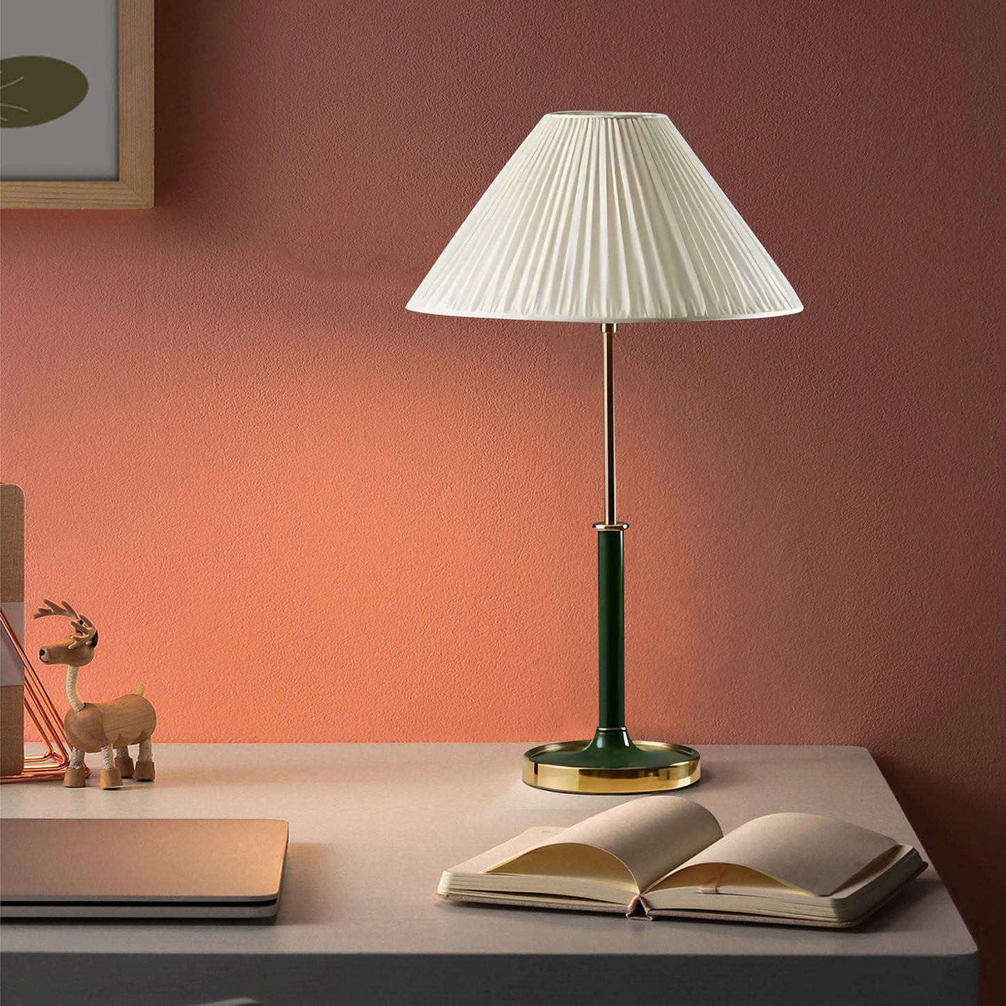Pleated Shade Table Lamp