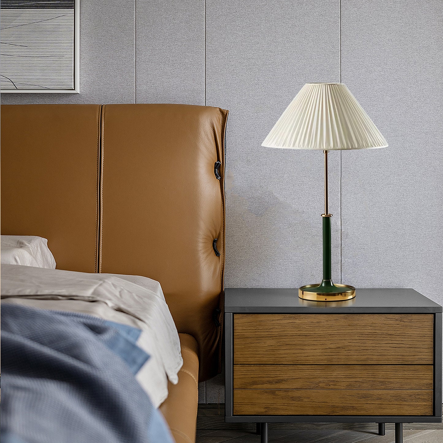 Pleated Shade Table Lamp