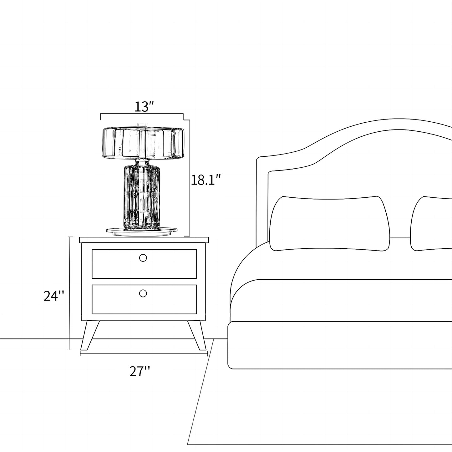 Rapanui Glass Table Lamp