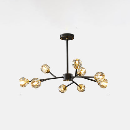Crystal Ball Cluster Chandelier