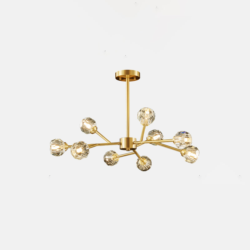 Crystal Ball Cluster Chandelier